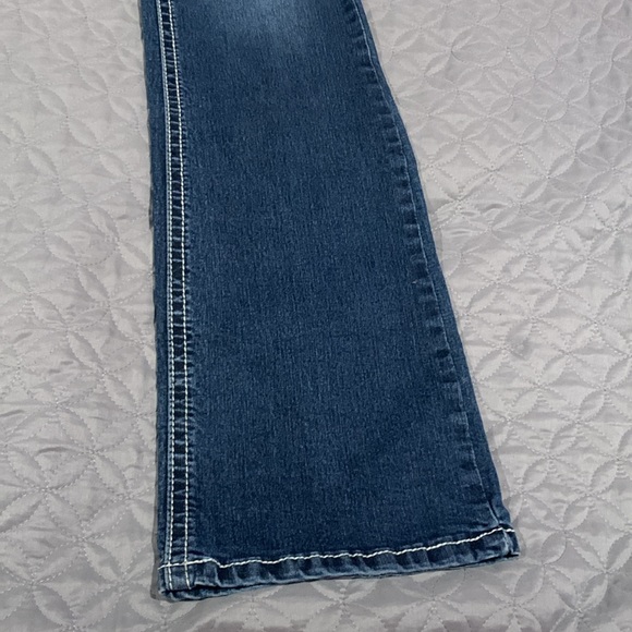 Love indigo jeans, size 10T, dark wash, button Back pocket, worn like 2 times - Picture 3 of 4